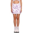 thumbnail image 1 of Faldas Cortas Casuales de Vaca para Mujer Inspire Chic Cintura Alta Mini Púrpura XL, 1 of 6