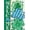 Four-Leaf Clovers, variant on Welcome St Patricks Day Blue Shamrock Decorative Garden Flag, Lucky Clover Stripes Yard Outside Decorations, Spring Irish Burlap Outdoor Small Home Decor Double Sided 12 x 18