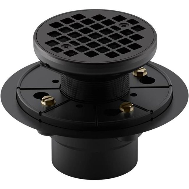 Kohler K-9135-BL en Drain de Douche Rond&44; Noir