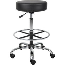 Boss Office Products Antimicrobial Vinyl Medical/Drafting Stool, Black