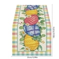 thumbnail image 3 of 72 Inch Easter Table Runner, Colorful Heart Pattern Table Flag for Dining Table Decor, Party Tablecloth for Wedding Anniversary Living Room Ambience, Quality Fabric Home Celebration Decor(C), 3 of 6