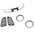 thumbnail image 1 of For Nissan Navara NP300 2015-2020 Carbon Fibre ABS Car Air Conditioner AC Outlet Vent Frame Cover Trim Accessories, 5PCS, 1 of 5