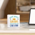 thumbnail image 5 of Zomyto 5x5 In Boat Waves Sun Rays ain't Nothing Like Lake Days Rustic Lake Wooden Box Sign Desk Decor,Retro Lake Cabin Home Wooden Sign, 5 of 6