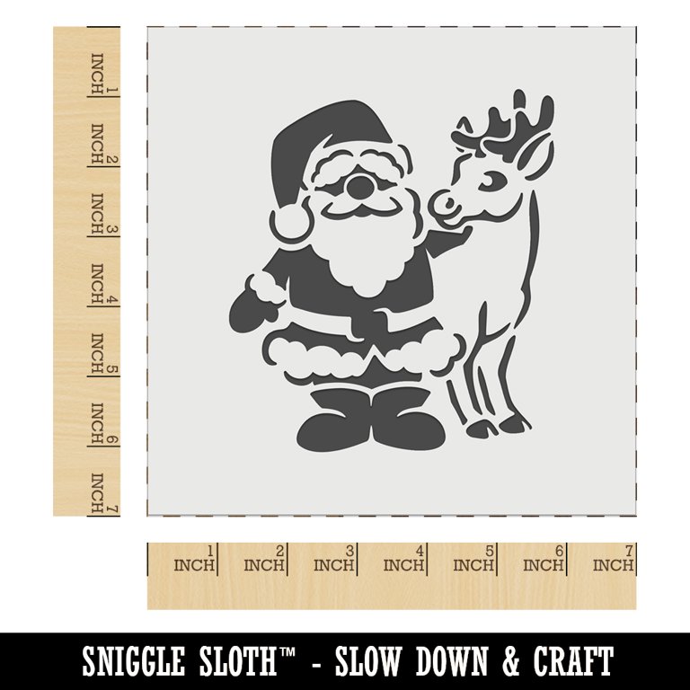 Santa's Sleigh Cookie and Craft Stencil