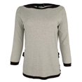 thumbnail image 4 of Lauren Ralph Lauren Women's Petite Ruffled Striped Sweater, 4 of 5