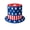 A2, variant on American Flag Top Hat 4th of July Red White and Blue Star Hats for Men Women Kids Independent Day Patriotic Event Party,Patriotic Hat with Bowknot,250th Anniversary Top Hat