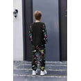 thumbnail image 7 of Arshiner Boys Clothes Contrast Raglan Sleeve Tops + Sweatpants Set 2Pcs Fall Winter Outfits for Kids, 7 of 7