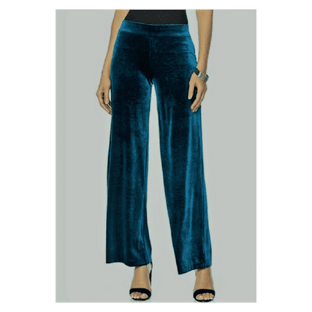 N Natori Solid Velvet Pant,Dark Teal,Size 3XL , NEW