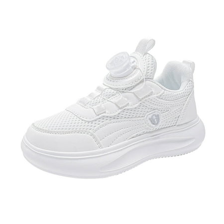 

TSADFHJI Christmas Boy Sneakers Size 1 Fashion Autumn Children Girls Sports Shoes Flat Thick Bottom Lightweight Non Lace Up Easy to Wear Mesh Upper Breathable and Comfortable 11-11.5 Years