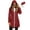 Wine Red, variant on Womens Lightweight Jackets Windbreaker Jackets Woman Long Waterproof Hooded Raincoat with Pockets