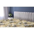 thumbnail image 5 of Ambesonne Floral Fitted Sheet, Summer Flowers Print Retro, King Size, Dark Yellow and Grey, 5 of 5