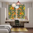thumbnail image 6 of Curtains 84 Inches Long 2 Panels, Orange Lemons Grommets Window Treatment Curtain, Summer Botanical Elegant Pastoral Watercolor Thermal Curtains Drapes for Living Room/Bathroom, 6 of 9