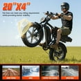 thumbnail image 2 of TST Electric Bike for Adults, 48V/15AH Battery, 750W Peak 1500W Motor, 20"x4" Fat Tire, E Mountain Bike, UL2849, 2 of 8