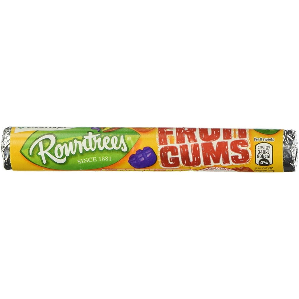 Rowntree's Fruit Gum Roll 48g x 6, Fruit flavoured gummy sweets By