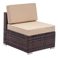thumbnail image 5 of Zimtown 7-Piece Outdoor Sectional Sofa, Wicker Conversation Set with Iron Frame & Thick Cushions, 5 of 8
