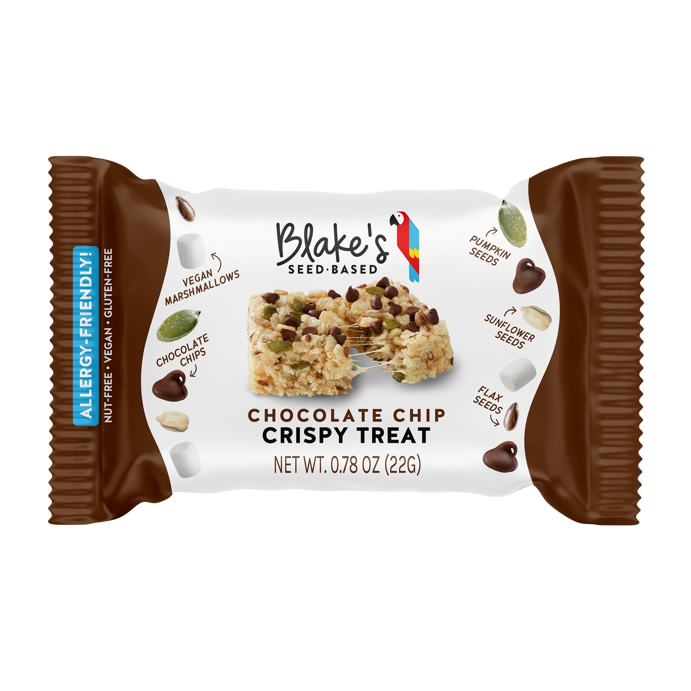 Blake’s Seed Based Crispy Treats — Chocolate Chip 6ct, Top 9 Allergen Free