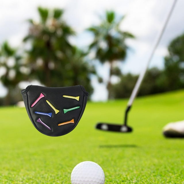 Funda para palo de golf perfecl con forma de mazo y putter Semicírculo negro