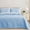 Sky Blue, variant on King Size Quilt Bedding Set, Lightweight Sky Blue Quilts King Size for All Seasons, Soft Microfiber Bedspreads Coverlets Bed Cover with Leaf Pattern, 3 Piece
