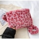 thumbnail image 3 of Bolso bandolera con estampado de cebra de felpa para mujer y niña, bolso de mano con bandolera de piel sintética a la moda, 3 of 4