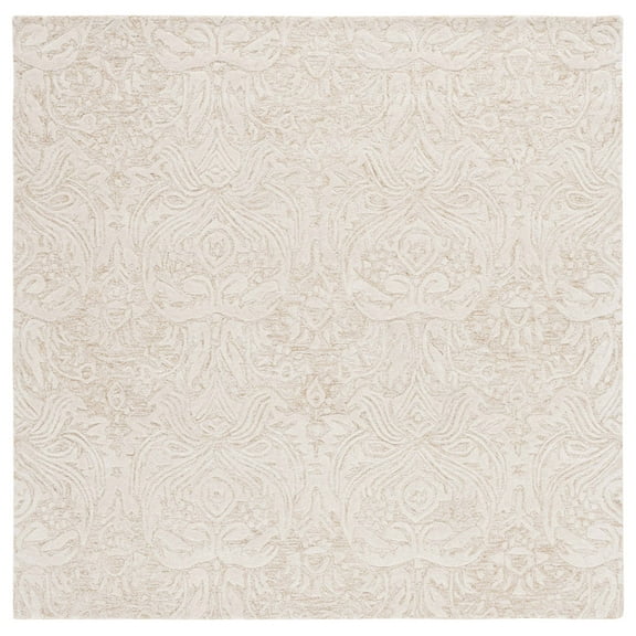SAFAVIEH Metro Della Medallion Area Rug, Gold/Ivory, 6' x 6' Square