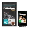 thumbnail image 1 of Minino Plus 10 Kg + Sobres Recetas Pollo En Caldo Con Verduras 85 g (24 Pzas), 1 of 3