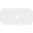 thumbnail image 4 of Ekena Millwork CMP32X16ED-03000 3 in. ID x 11 in. Rectangle Emerald Architectural Grade PVC Contemporary Ceiling Medallion, 4 of 4