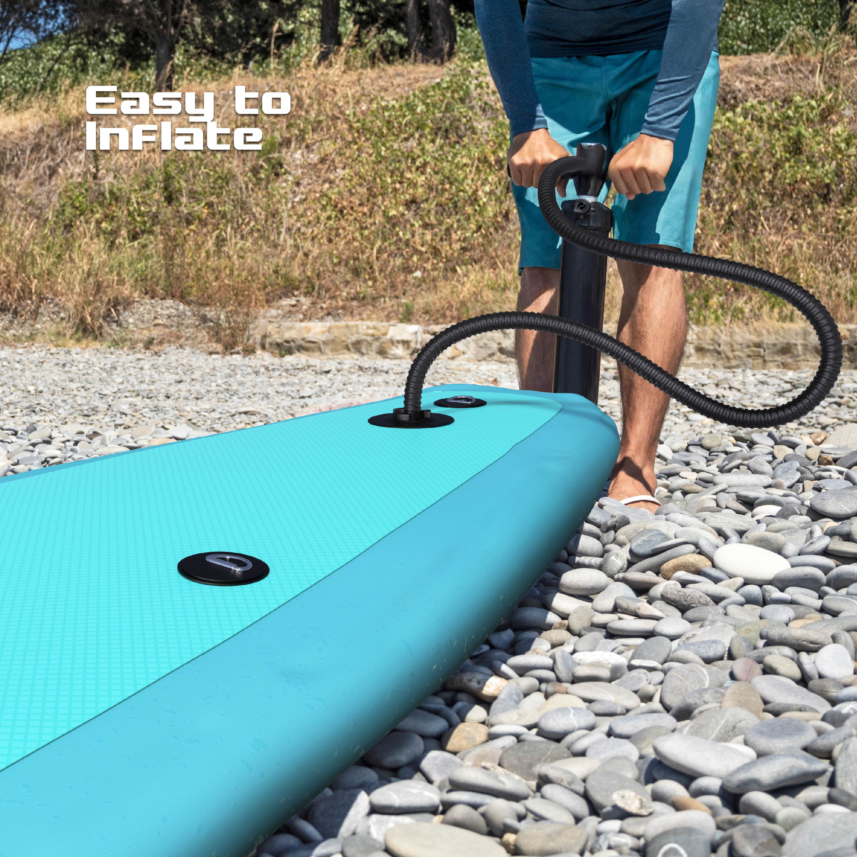 Maircle 10ft. Inflatable Paddle Board with Aluminum Adjustable Paddle and Accessories Carry Bag
