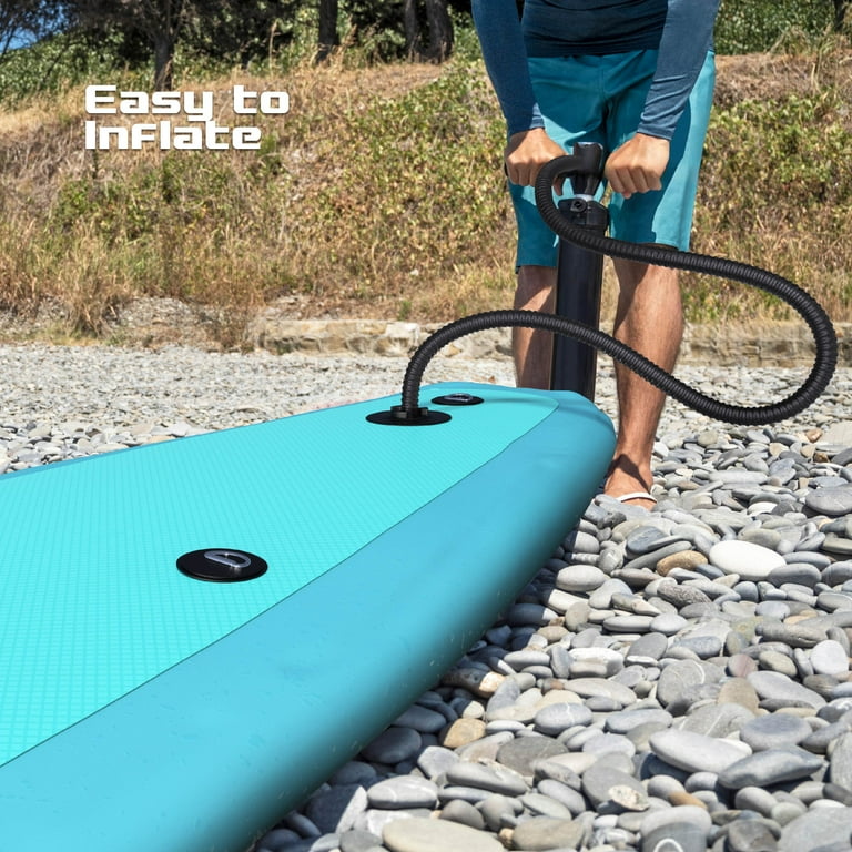 FitRx 10ft. Inflatable Paddle Board with Aluminum Adjustable