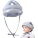 thumbnail image 1 of Casco de seguridad para bebés, casco protector para bebés, gorro de algodón protector para la cabeza, casco de seguridad ajustable para niños, transpirable, antigolpes, de 0 a 3 años, gris, 1 of 5