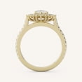 thumbnail image 2 of vylahjewellery 14K Vermeil Yellow Gold Valentine Day Gift Ring Six Prongs Oval Cut Diamond Engagement Bridal Ring Halo Moissanite Wedding Anniversary Rings, 2 of 5