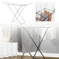 thumbnail image 1 of Metal Folding Drying Rack for Home Textile Storage Space Saving Lightweight Outdoor Clothes Drying Solution for Balconies Courtyards Flat Roofs Ideal for Efficient Drying, 1 of 8