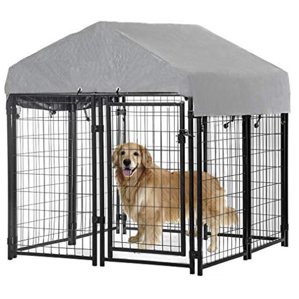Fdw Outdoor Heavy Duty Playpen Dog, Outdoor Dog Kennel With Roof And Floor