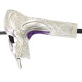 thumbnail image 5 of Xfvqtps Mardi Gras Mask for Men Masquerade Masks One Eye Half Face Carnival Mask for Makeup Performance Ball Party Purple, 5 of 5