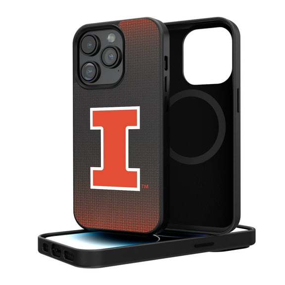 Illinois Fighting Illini Linen Logo iPhone Magnetic Bump Case