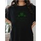 thumbnail image 1 of St Patricks Day, Farm Fresh Four Leaf Clovers, Irish Clover Women's Chic T-shirts, Ultra-soft and Versatile. Fashionable Casual Daily Party Beachy, Perfect for Summer, 1 of 7