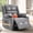 Grey, variant on Manual Rocker Recliner Chair for Adults with Vibration Massage,Glider Rocking Recliner Chairs for Living Room Bedroom Overstuffed Soft Reclining Sofa Chair with Pockets and Cup Holds (Dark Grey)