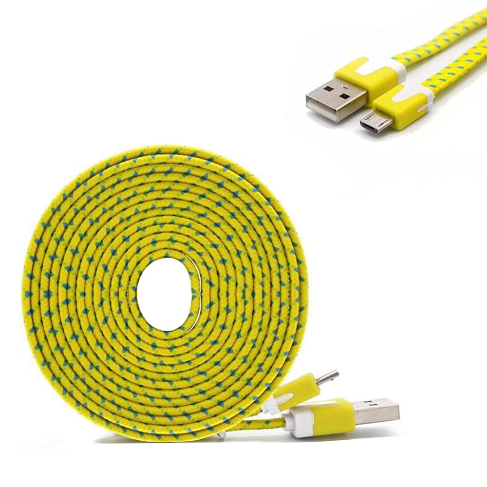 10ft/3m Micro USB Data Sync Charger Charging Cable Cord for Samsung Galaxy S7/S7 Edge Note 5/4/3