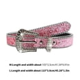 thumbnail image 3 of Subculture Adjustable Rhinestone Belt Woman Full Sequins Waist Belts Cowgirl Girls Belt for Jeans Skirt, 3 of 9