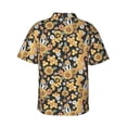 thumbnail image 3 of Goofa Sunflowers Bee Hawaiian Shirt for Men, Unisex Summer Beach Casual Short Sleeve Button Down Shirts,Aloha Tropical Floral print shirt-Small, 3 of 9