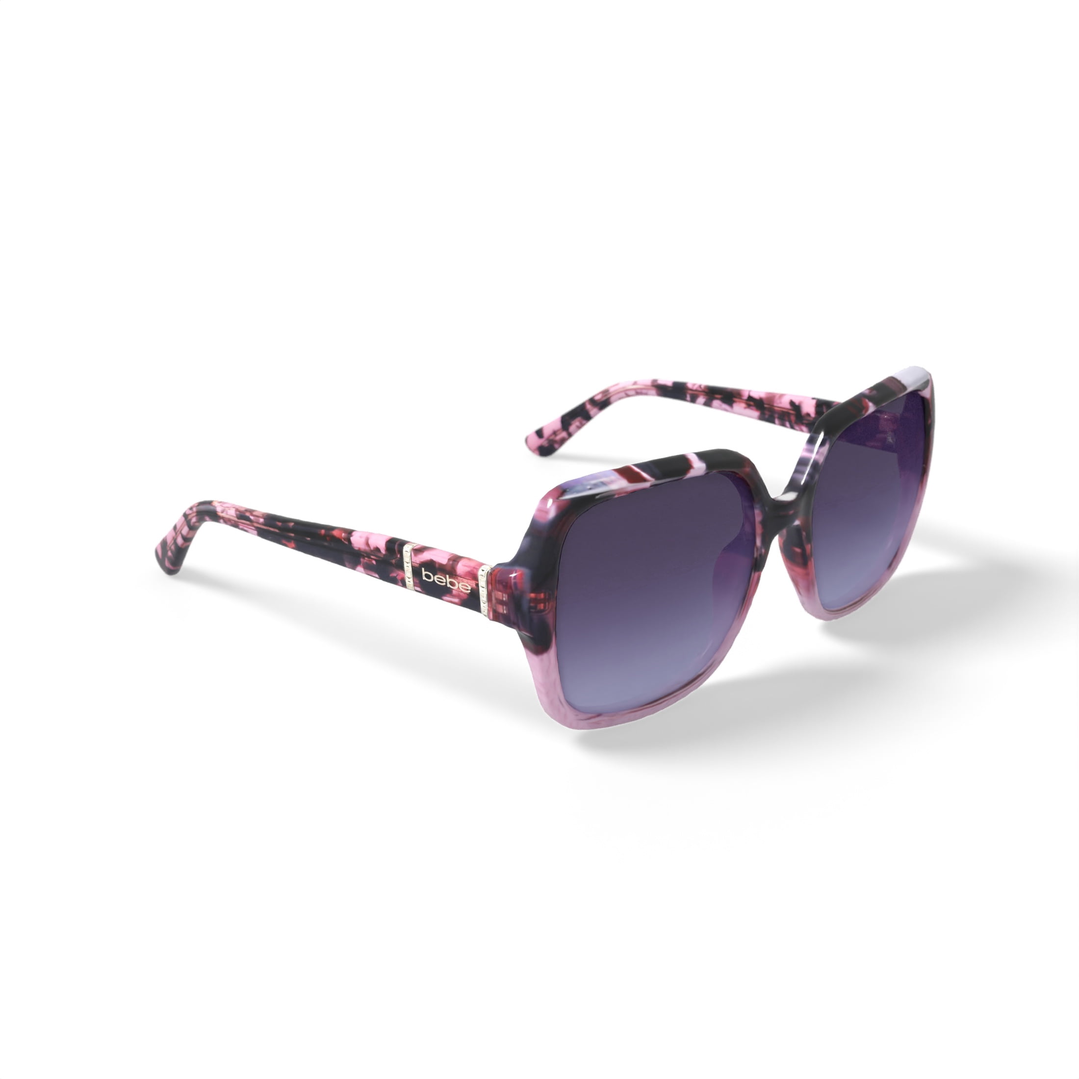 bebe Women's Rx'able Fashion Sunglasses, BBOS1002, Pink Tortoise, 57-19-140, with Case