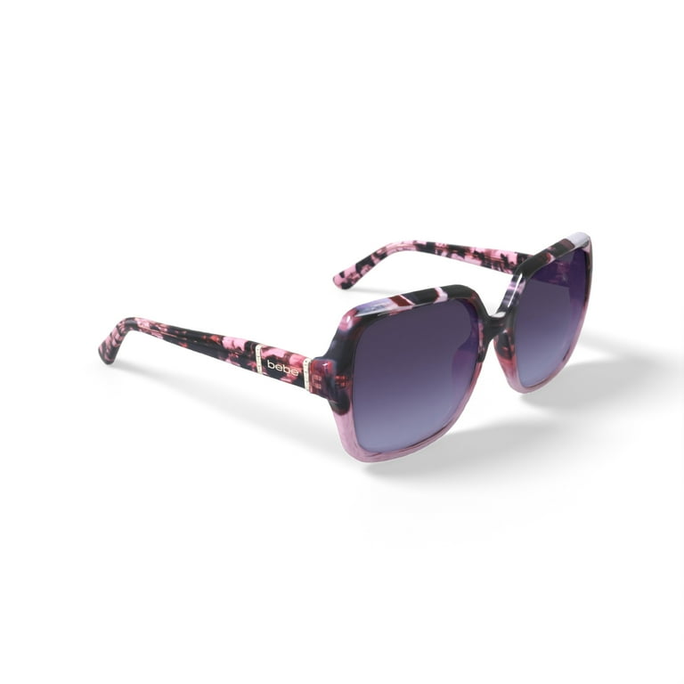 bebe Women's Rx'able Fashion Sunglasses, BBOS1002, Pink Tortoise
