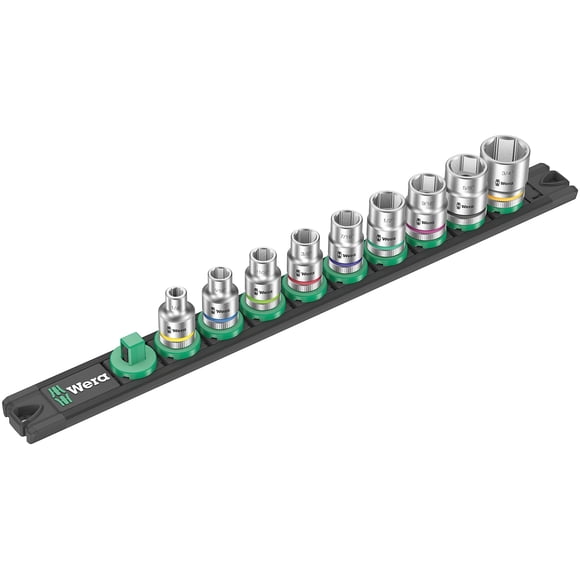 Magnetic Sock Rail B Imperial 1 Sock Set 3/8" drv 9 pcs