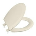 thumbnail image 3 of KOHLER K-4712-T-0 Triko Elongated Molded-Wood Toilet Seat with Color-Matched Hinges, White, 3 of 3