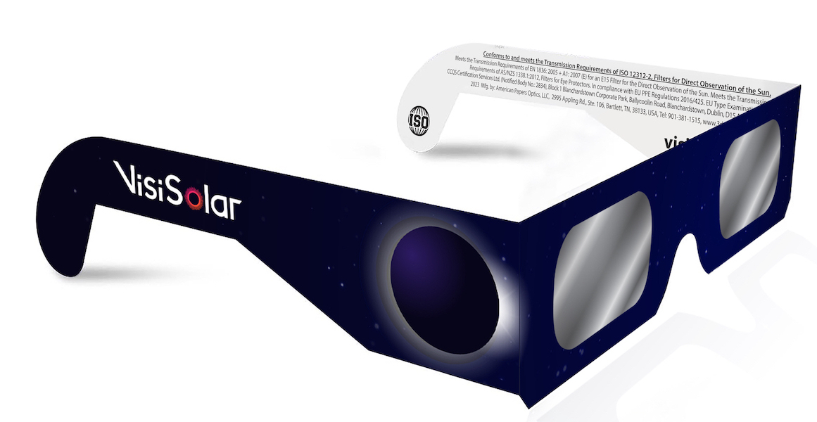 VisiSolar Solar Eclipse Glasses Made in USA (Pack of 5) CE ISO Certified NASA Approved Glasses - image 3 of 10