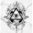 thumbnail image 2 of Triangle Eye Wheel Symbolic Spirit Plus Size Crewneck Graphic Tee Shirt Brisco Brands 5X, 2 of 5