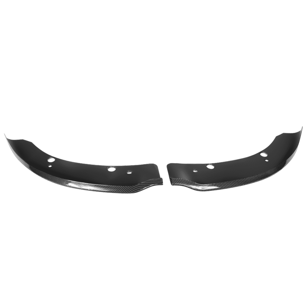 Ikon Motorsports Compatible with 15-23 Dodge Charger SRT Scat Pack CFL Front Lip Splitter Protectors Pair