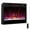 Black, variant on Costway 23-inch Infrared Quartz Electric Fireplace Insert with Remote Control Silver