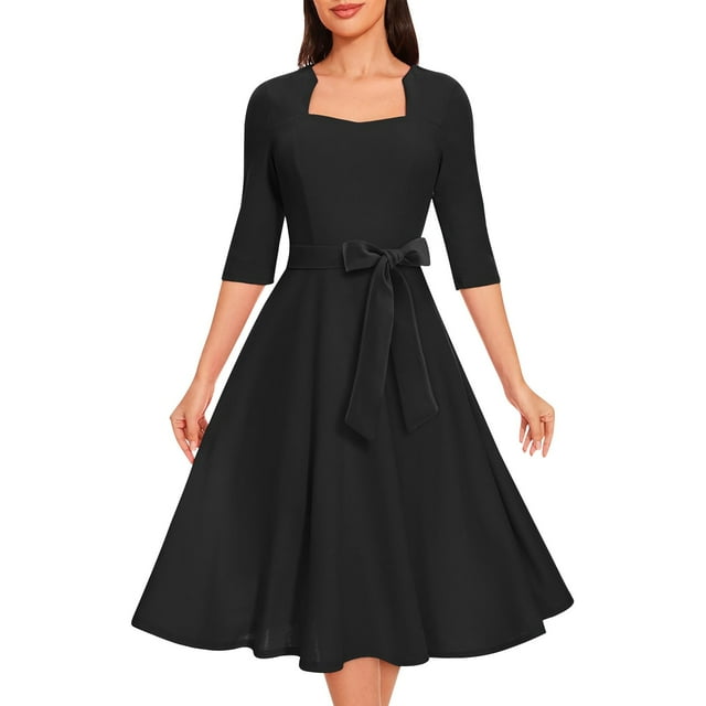 Vestido de Verano con Cuello en V, Elegante Plisado Casual, Vestido sin Mangas para Mujeres