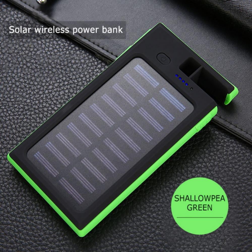 Solar Power Bank qi 20000mah tipo C 5v dual USB antigolpes para smartphones 